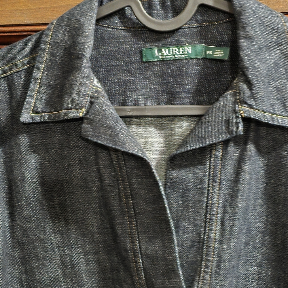 Women's Denim Lauren Ralph Lauren Dress   Size Petite Small - Picture 4 of 7